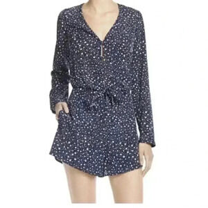 Likely Star Print Front Cut Out Romper